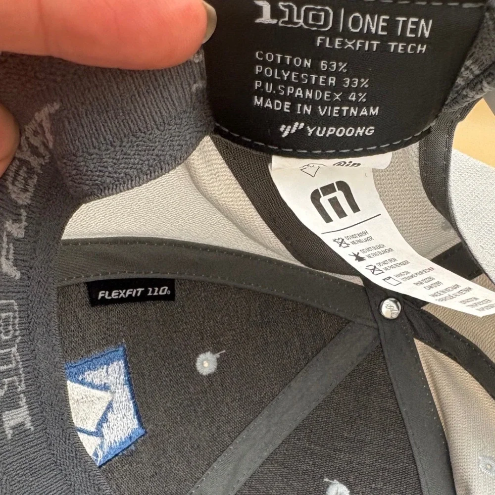 TravisMathew Solid Cap Light Grey Heather Parady Flexfit 110 Hat TM1MY391 - Picture 6 of 7